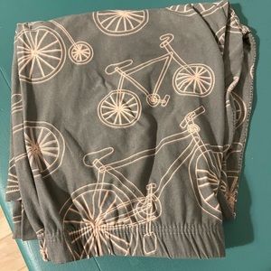 Agnes & Dora leggings grey with pink bicycles size xl
